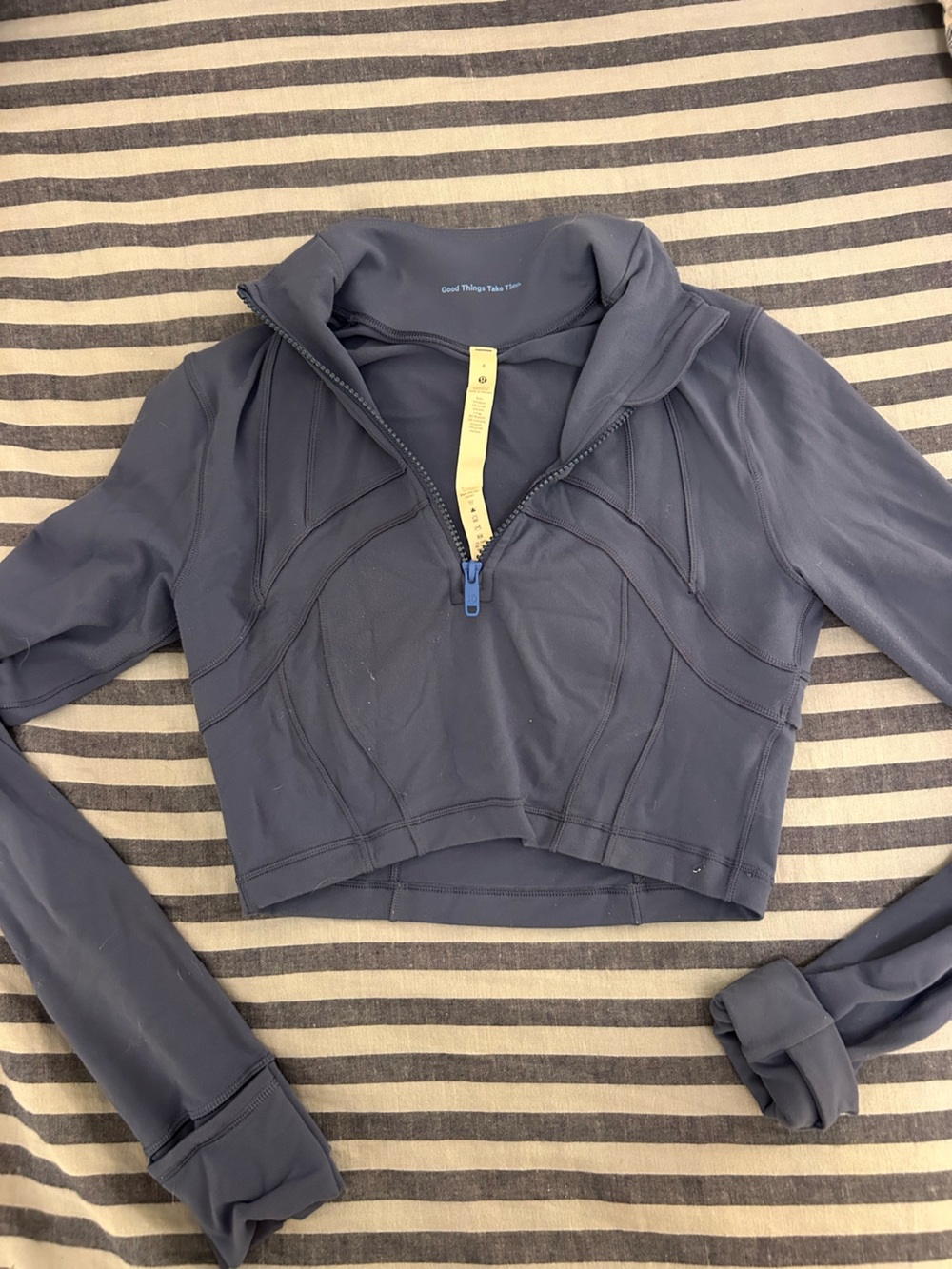 lululemon athletica Navy Zip-Up Athletic Jacket